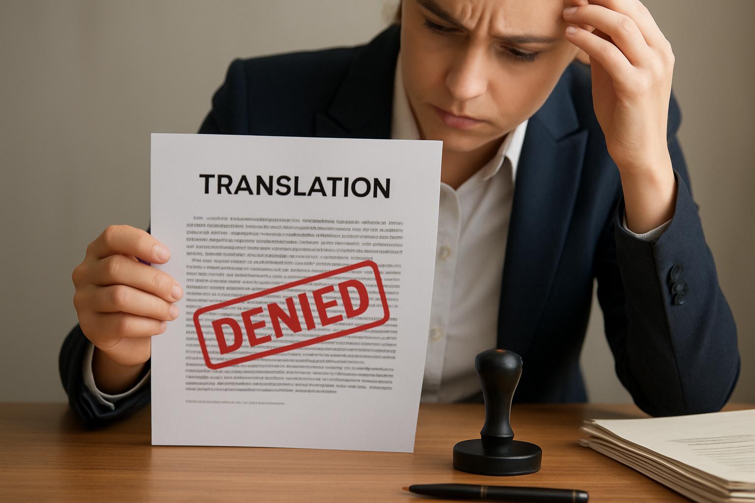 Почему отказывают в ВНЖ: 10 ошибок, из-за которых люди теряют месяцы и деньги. Ошибка 6: Неправильная подготовка переводов и легализации