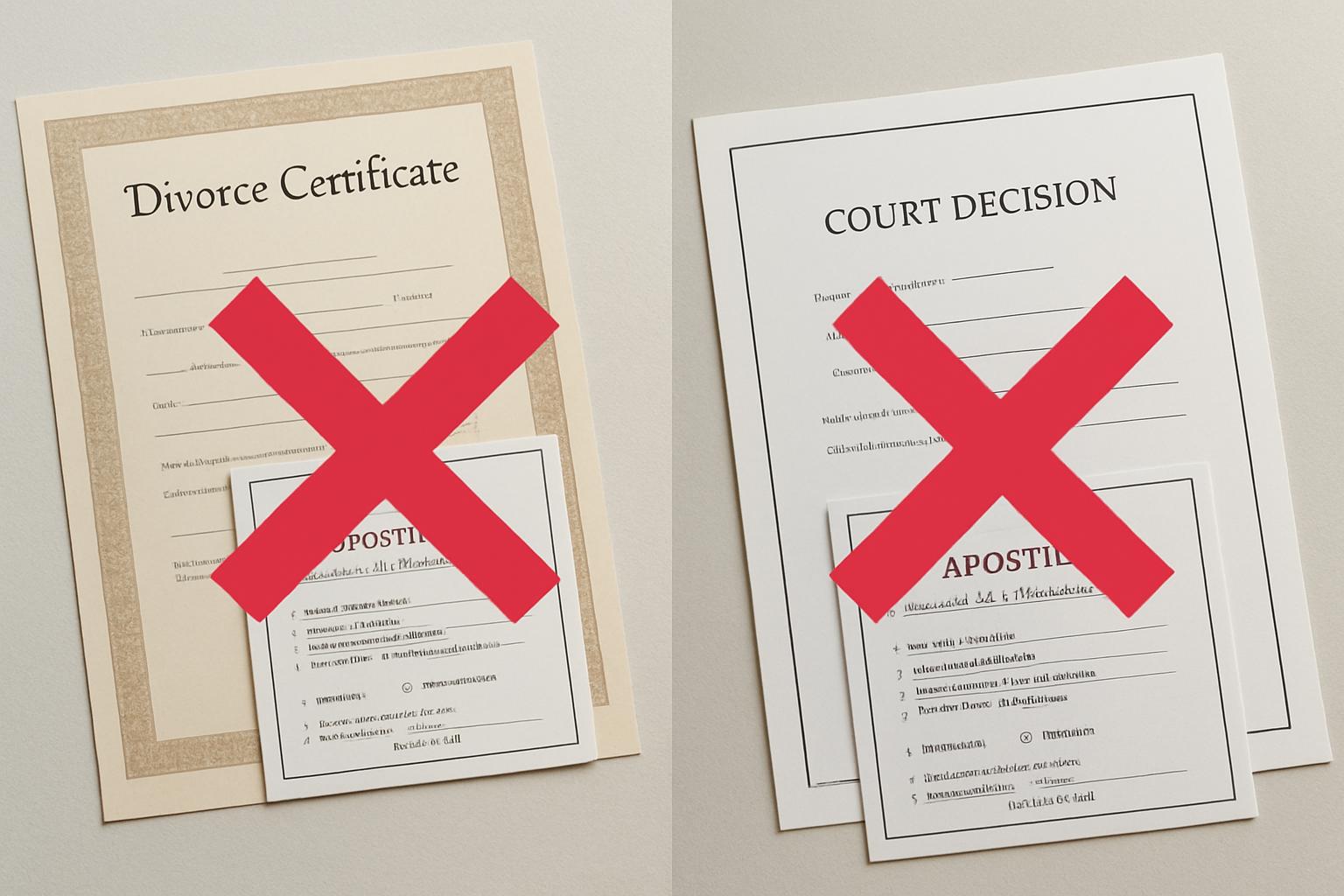 Неверный вид документа: свидетельство вместо решения суда и наоборот