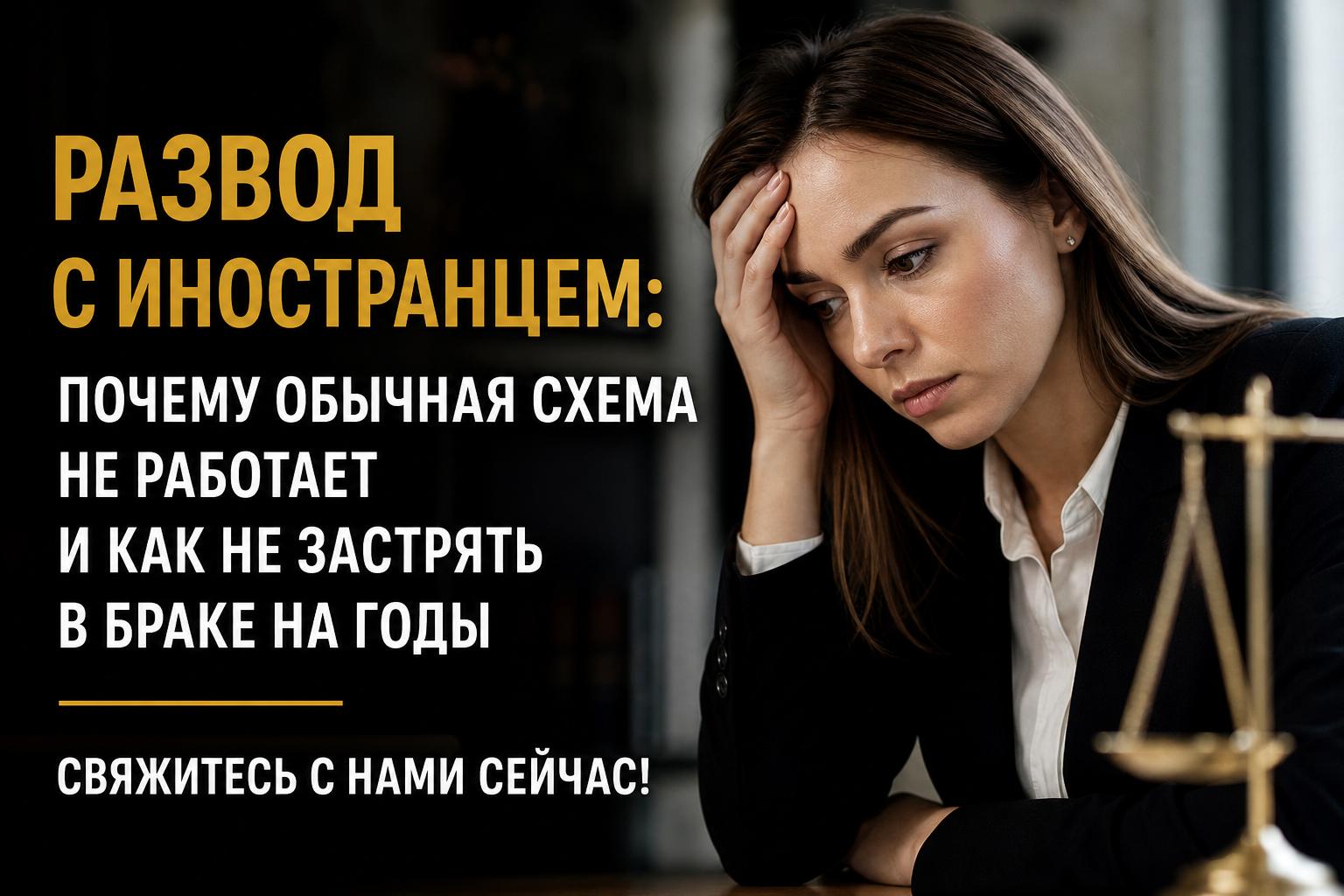 Развод с иностранцем: почему обычная схема не работает и как не застрять в браке на годы. Свяжитесь с нами сейчас!