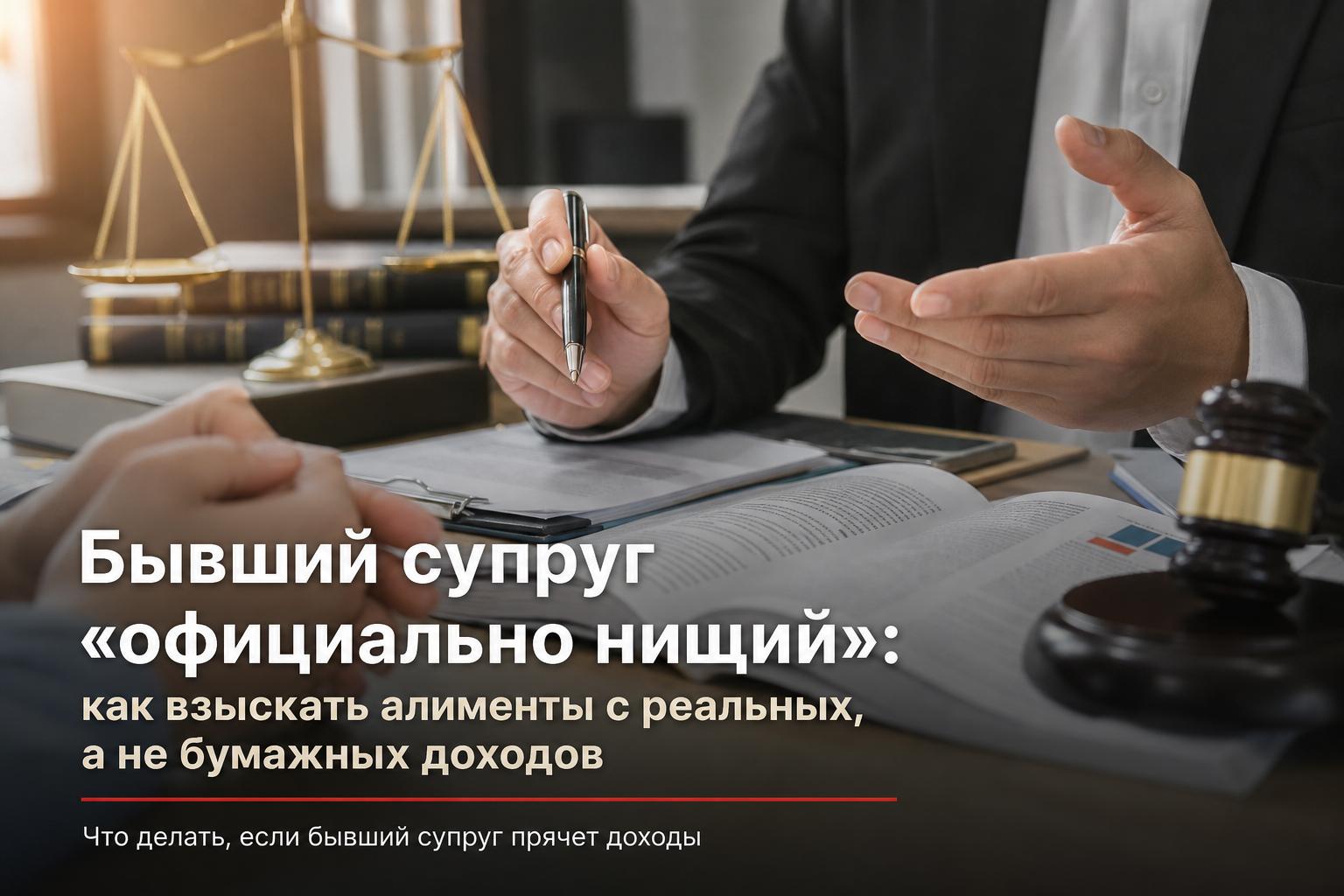 Бывший супруг «официально нищий»: как взыскать алименты с реальных, а не бумажных доходов. Что делать, если бывший супруг прячет доходы
