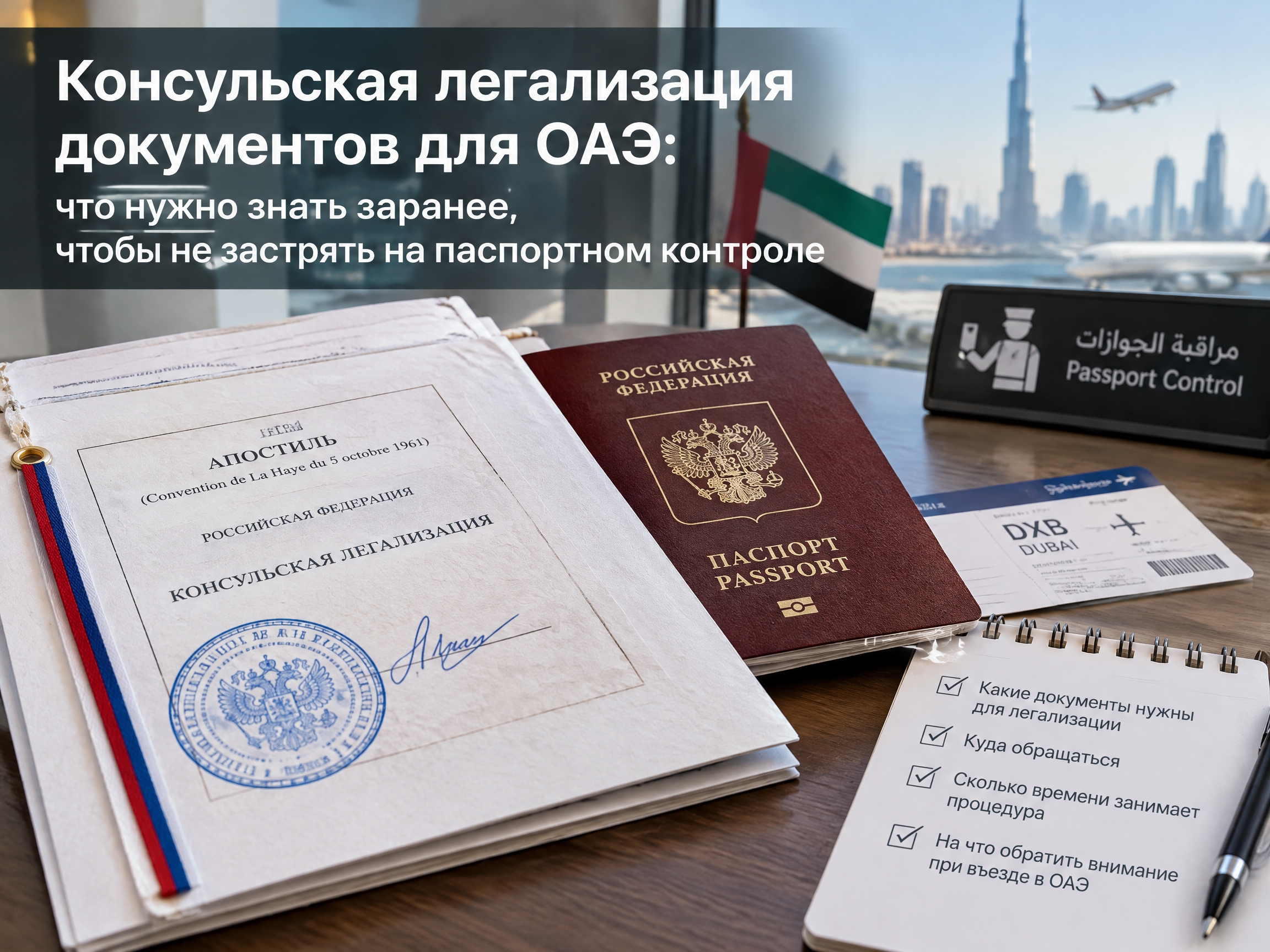 Консульская легализация документов для ОАЭ