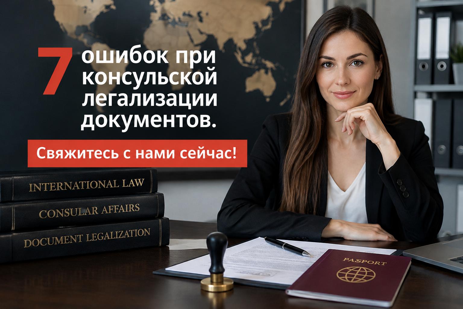 ошибок при консульской легализации документов. Свяжитесь с нами сейчас!