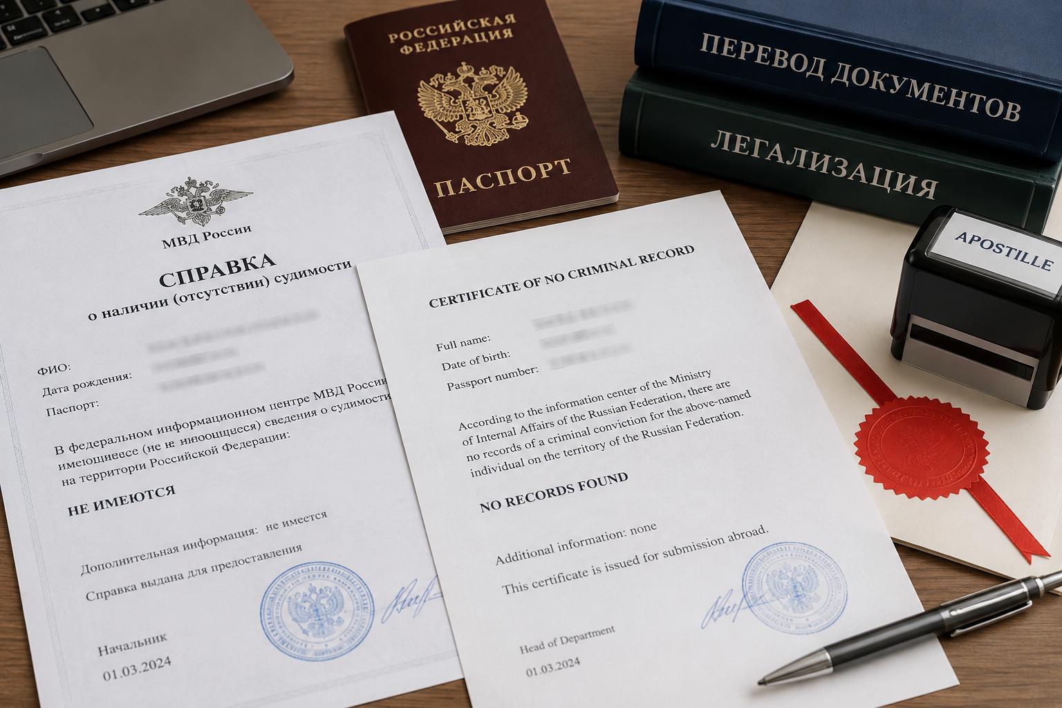 Справка о несудимости за границу: получение, перевод и легализация без потерянных месяцев
