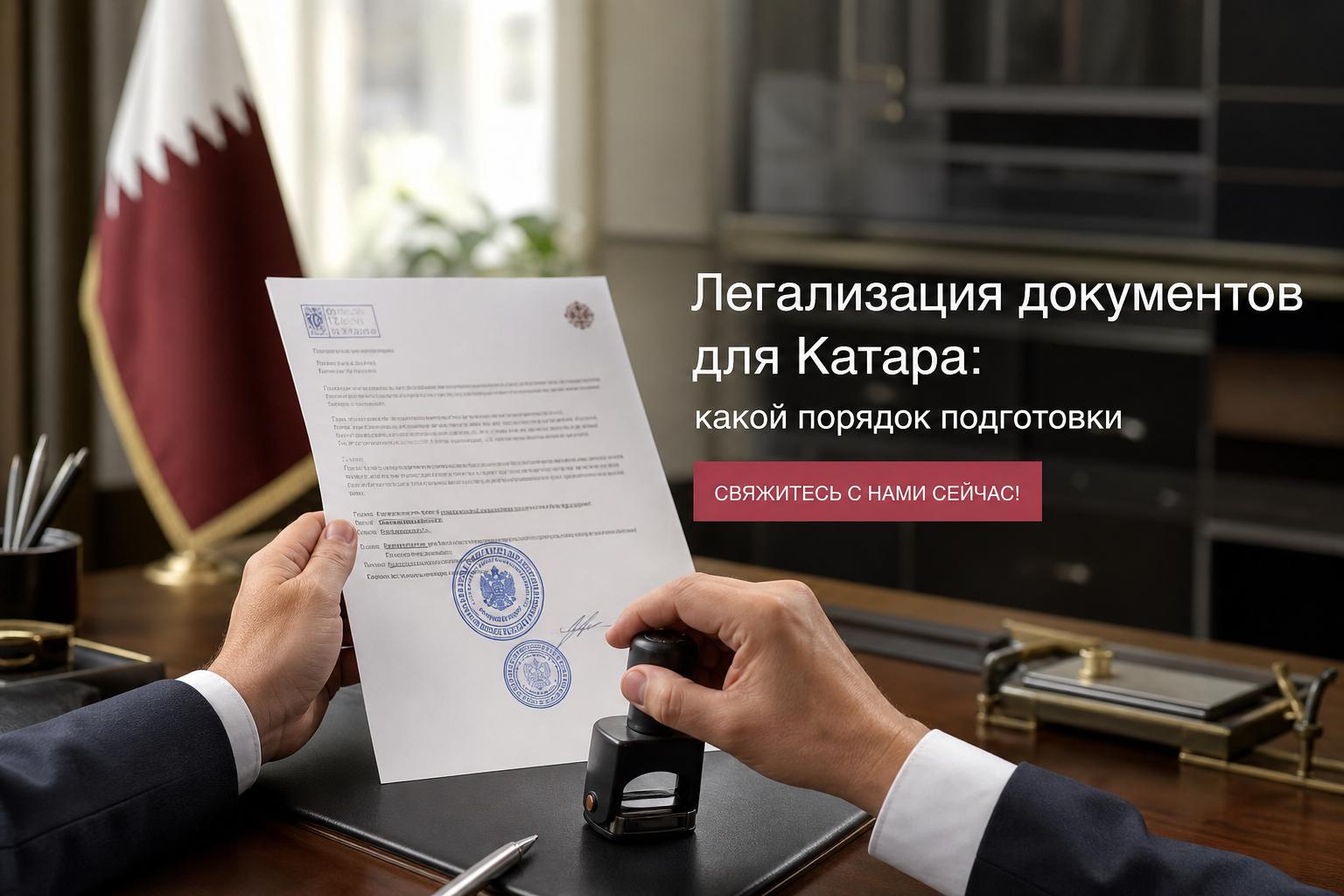 Легализация документов для Катара: какой порядок подготовки. Свяжитесь с нами сейчас!